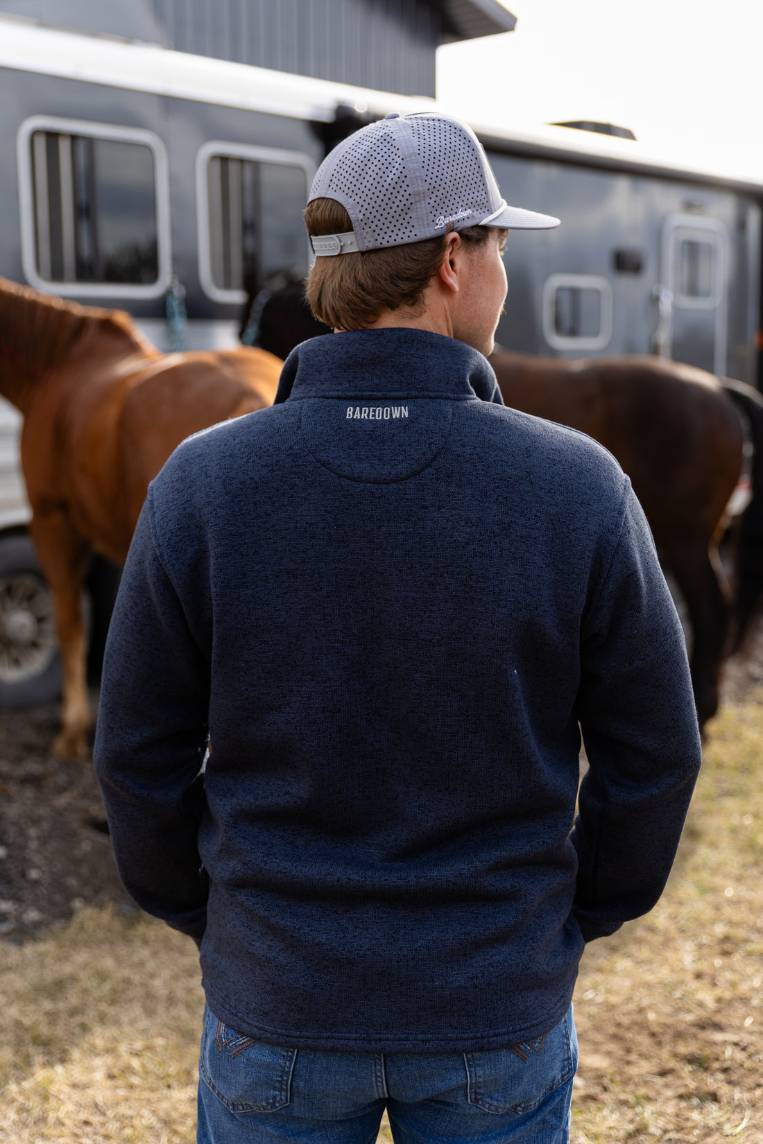 Peak- Navy Men’s 1/4 Zip