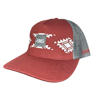 Maroon Aztec Hat