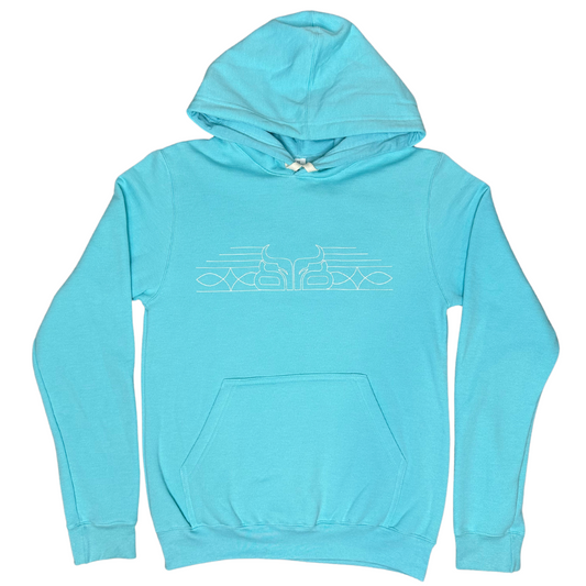 Bootstitch- Aqua Hoodie