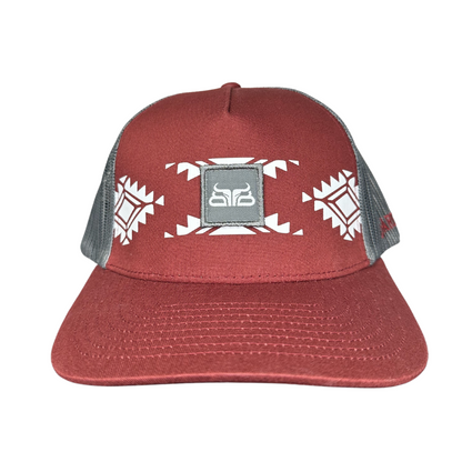 Maroon Aztec Hat