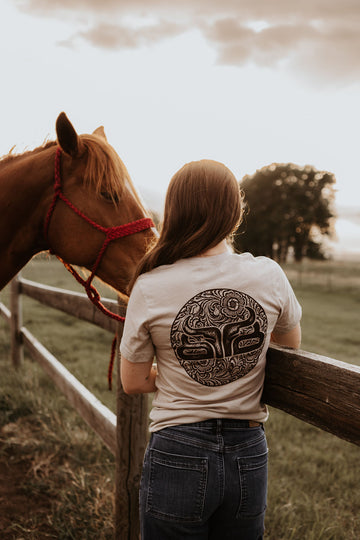 Tooled Up- Heather Tan T-Shirt
