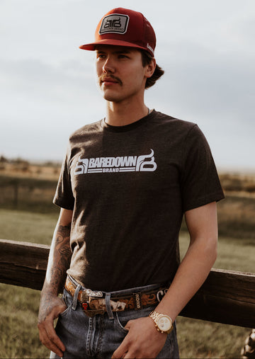 The Split- Dark Heather Grey T-Shirt