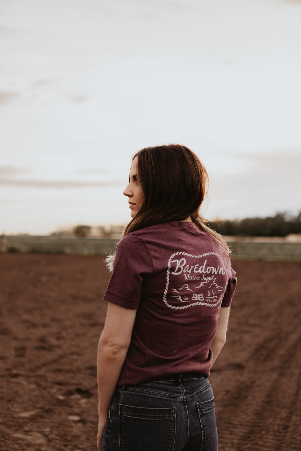 Mesa- Heather Maroon T-Shirt