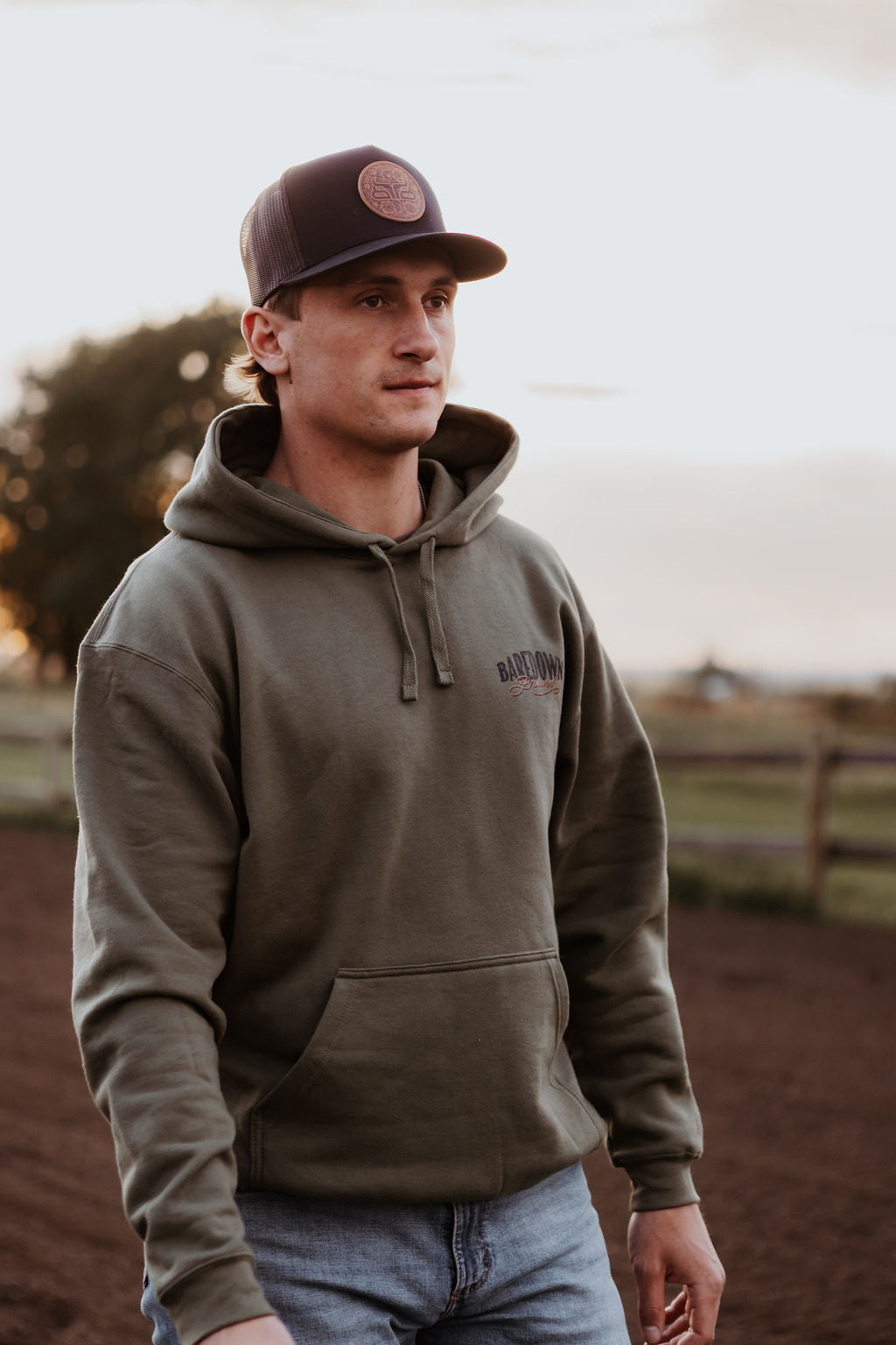 Locked- Olive Hoodie