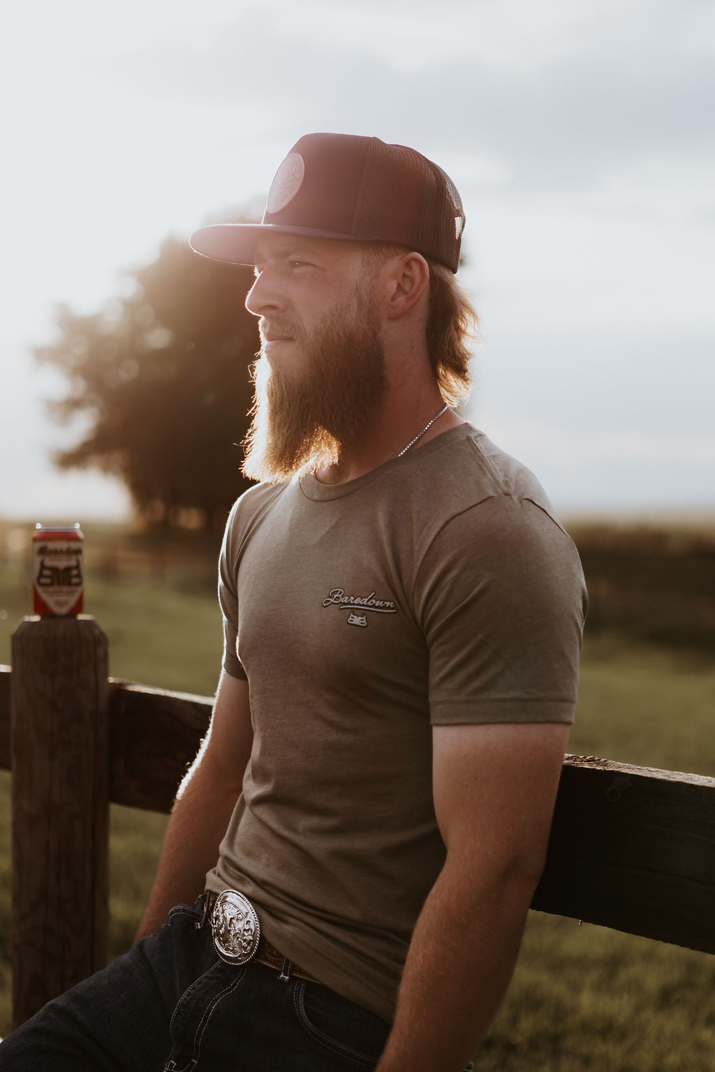 Smoker- Heather Olive T-Shirt