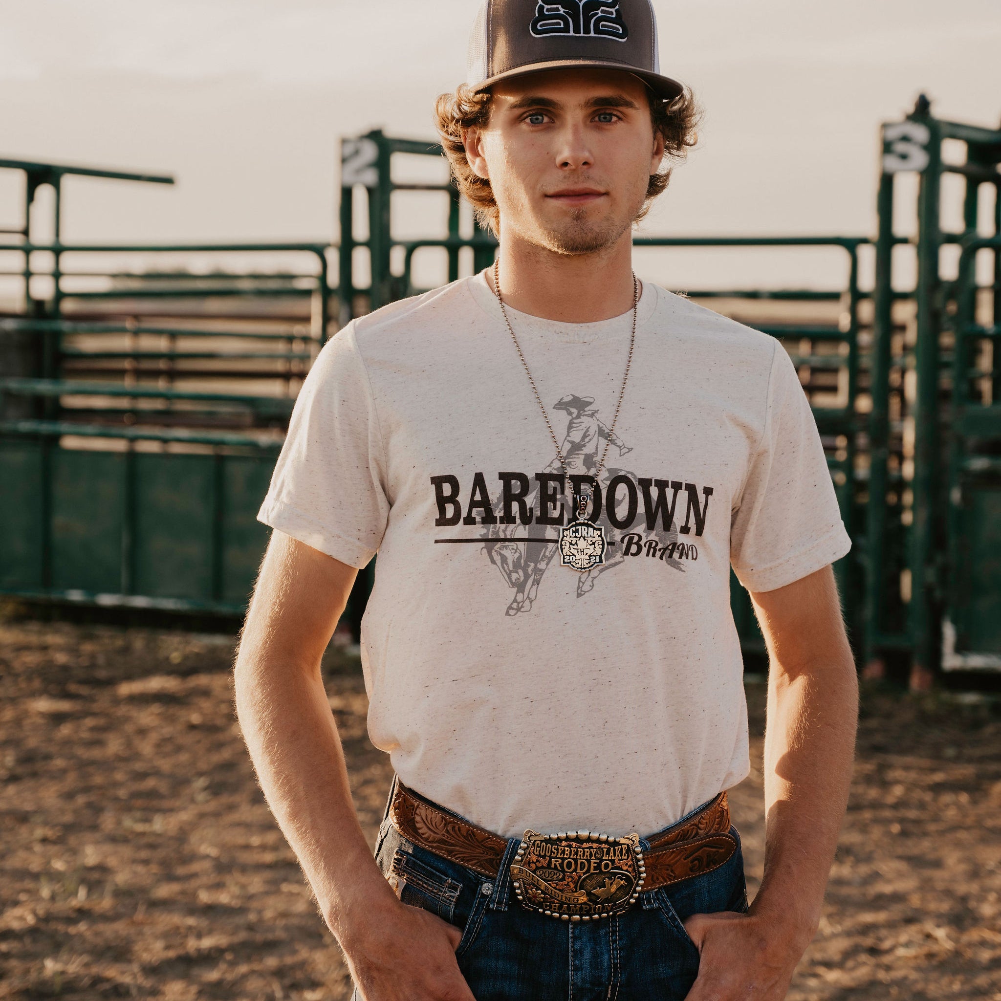 Bronc- Heather Natural T-Shirt