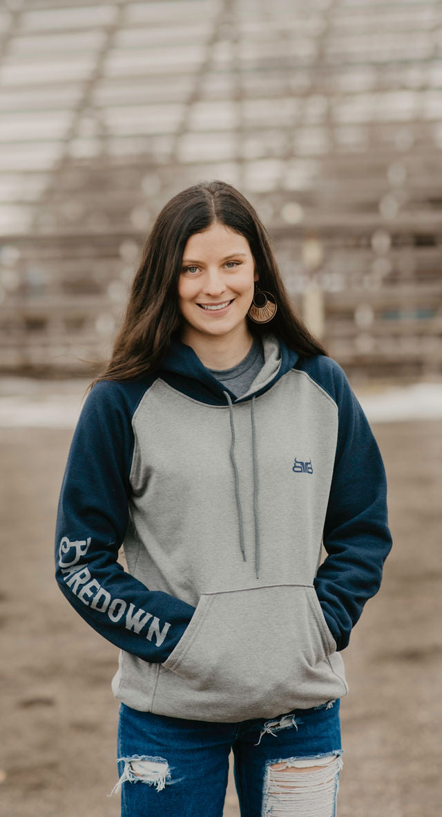 Two-Tone Navy/Grey Hoodie