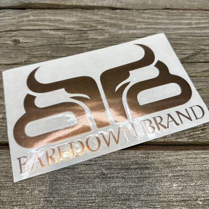 Large Baredown Decal