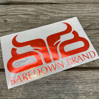 Large Baredown Decal