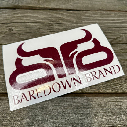 Large Baredown Decal