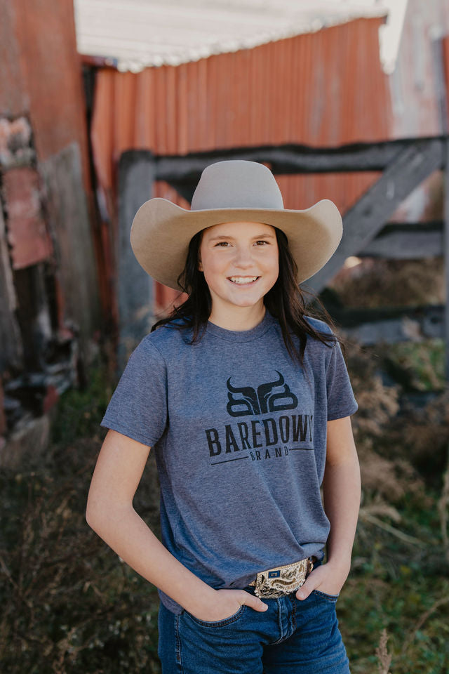 Youth Heather Navy T-Shirt