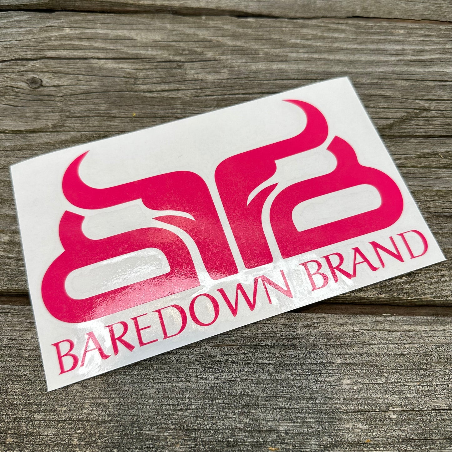 Large Baredown Decal