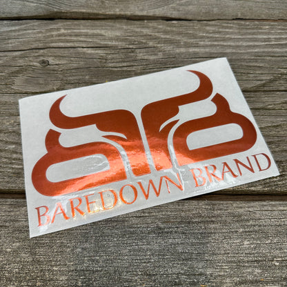 Large Baredown Decal