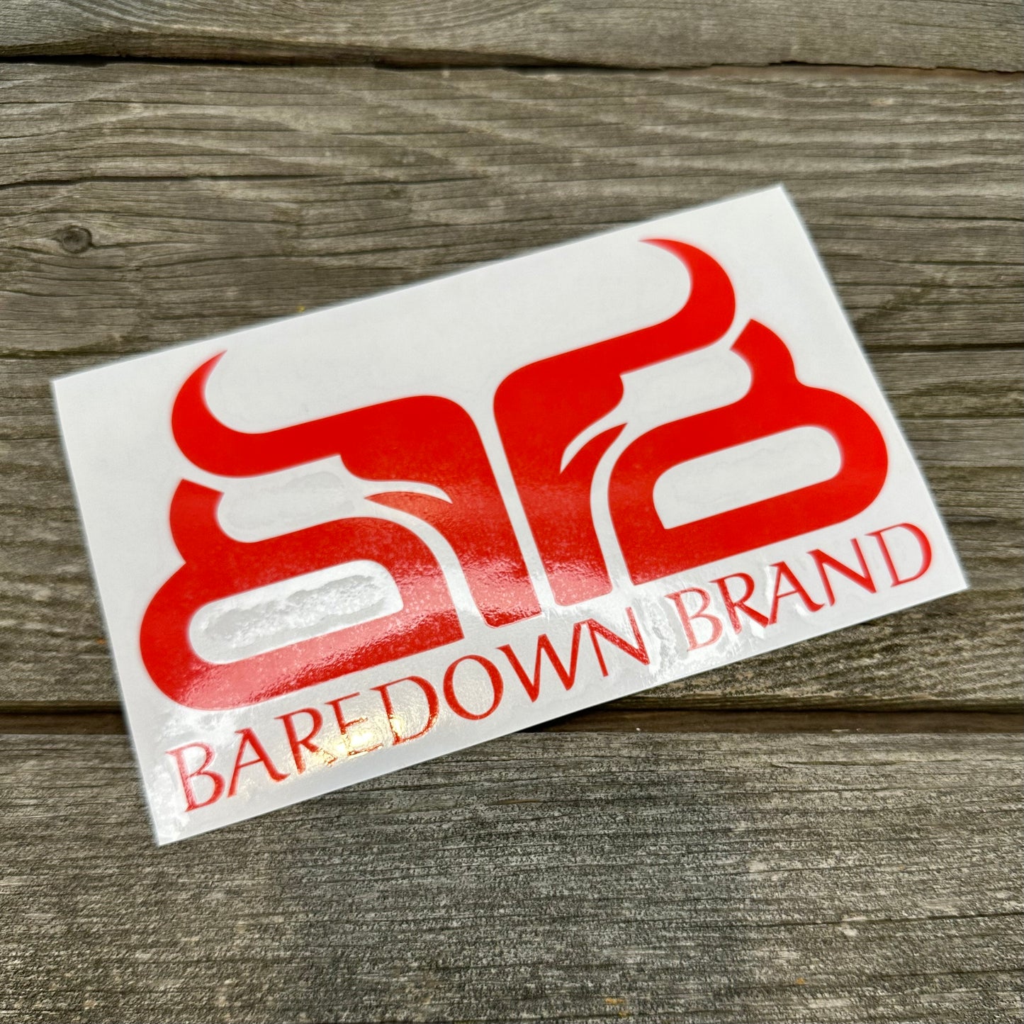 Large Baredown Decal