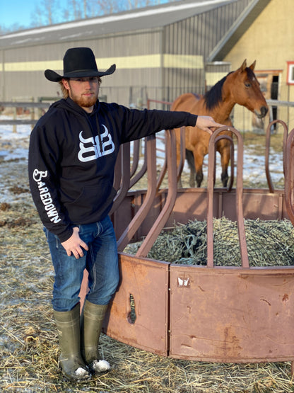 Cowpoke- Black & White Hoodie