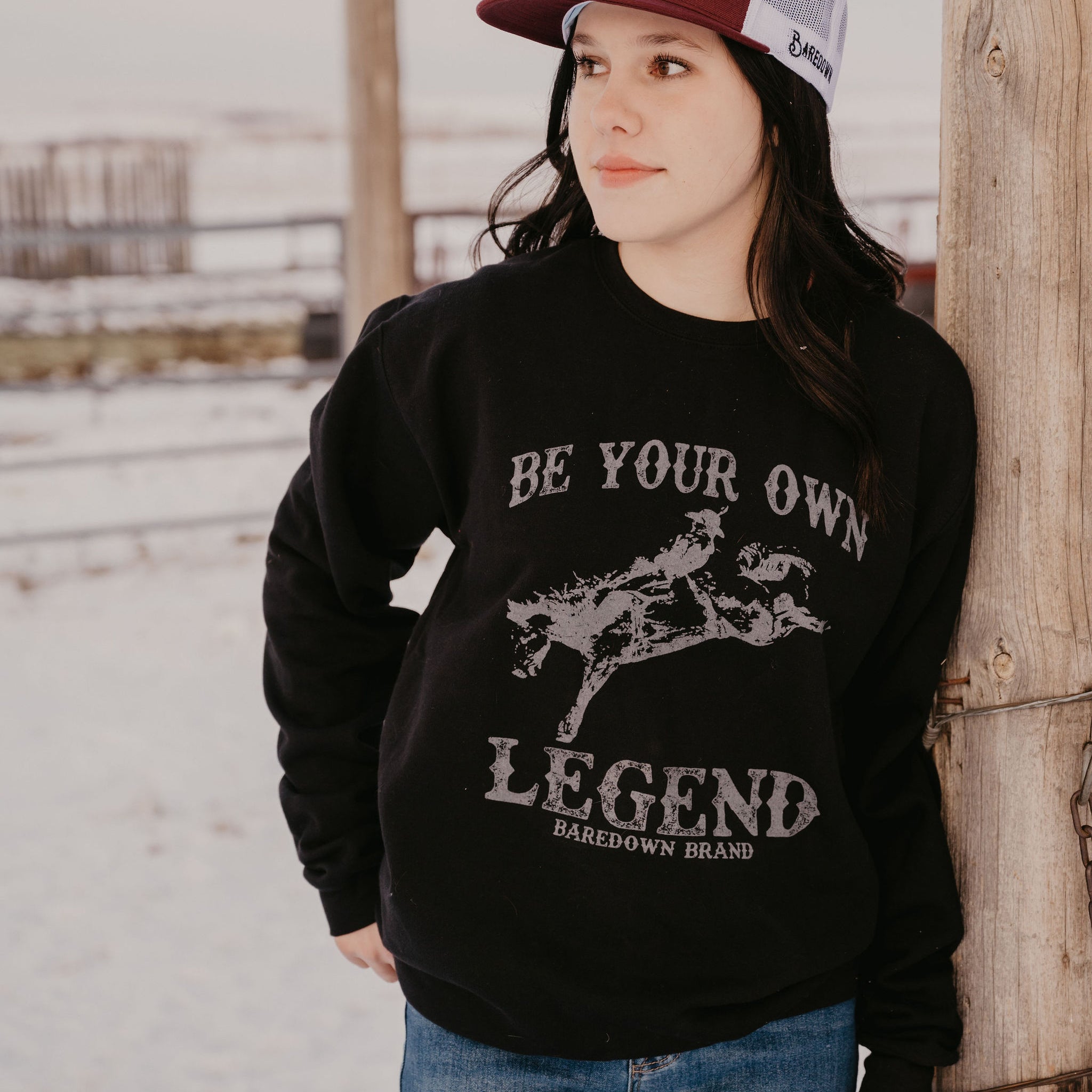 Legend- Black Crewneck