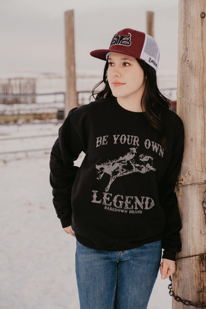 Legend- Black Crewneck