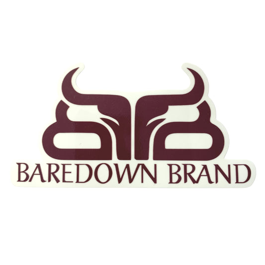 Medium Maroon Baredown Decal