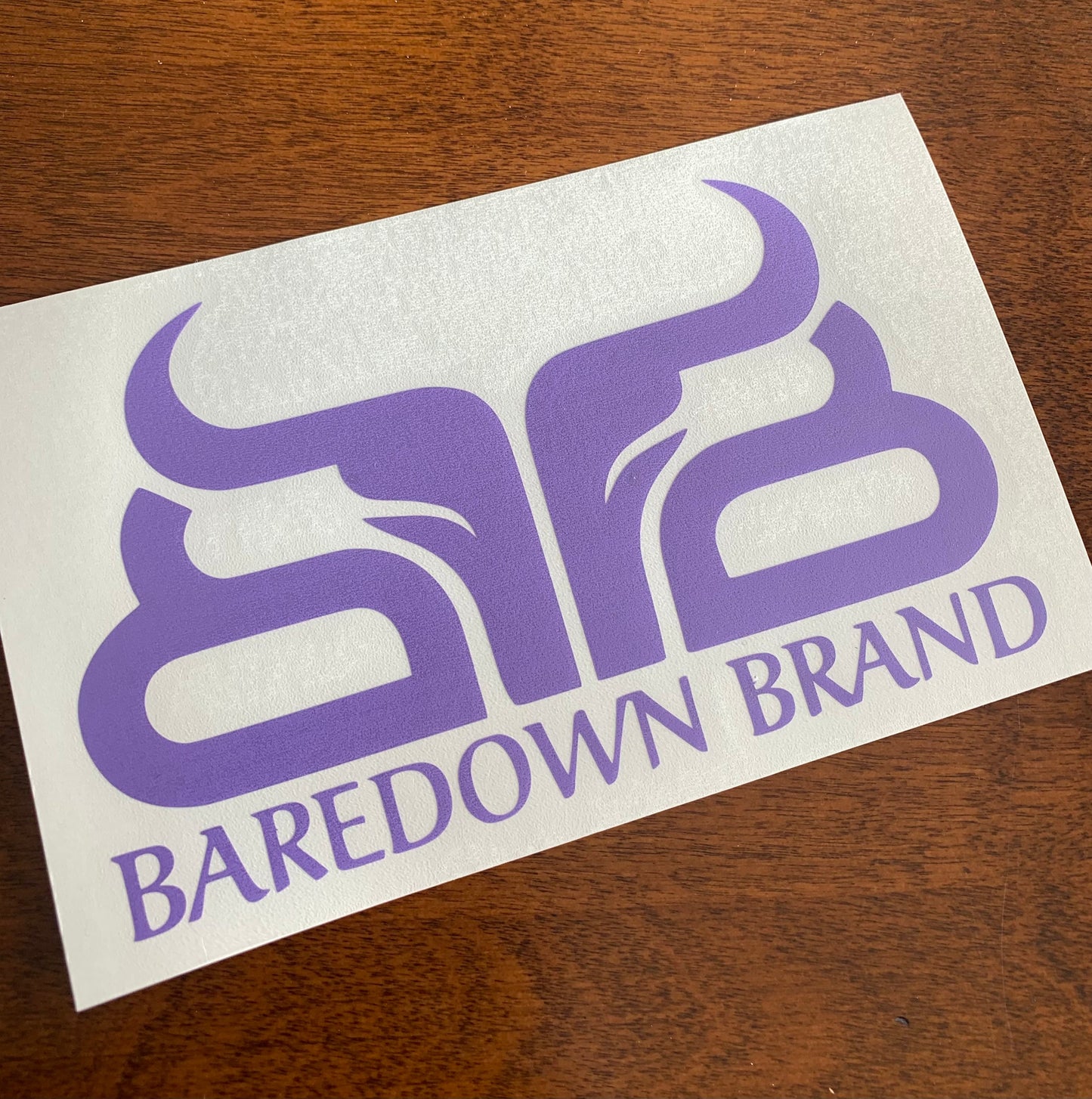 Large Baredown Decal