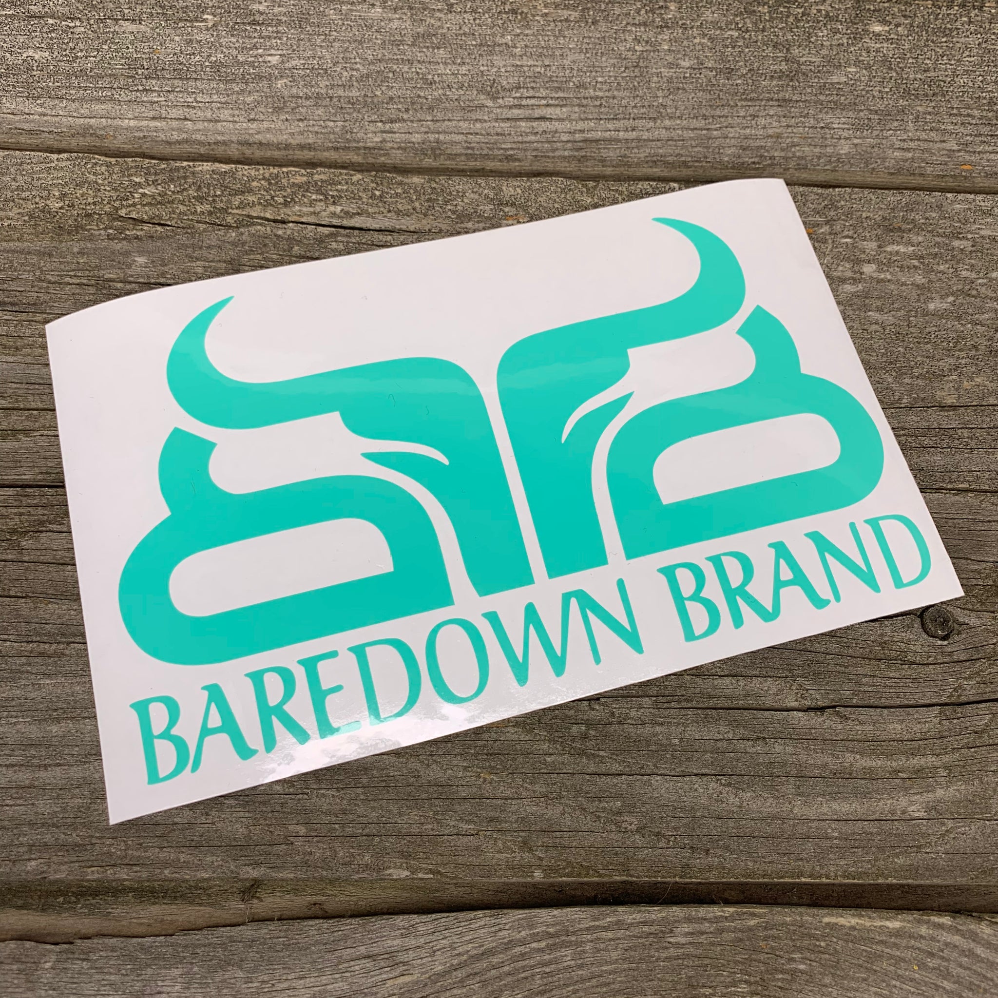 7" Baredown Brand Decal
